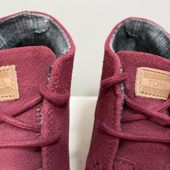 Toms Wedge Burgundy Heel - Size 7 - Picture 6 of 8